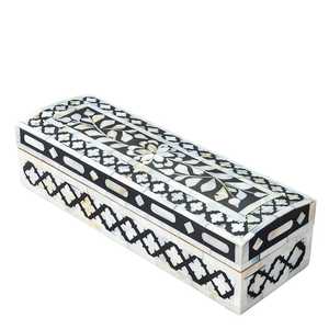 Élégante boîte de rangement pour bijoux en nacre faite à la main, mosaïque de nacre de qualité supérieure pour bijoux, accessoires, souvenirs et objets de luxe - Product Image 5