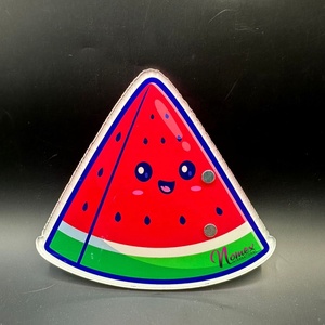 Slice of Watermelon Shape Lash <b>Tile</b> with Cutest Face and <b>Magnets</b> Wholesale Lash Extension <b>Tile</b> Triangle Private Label - Product Image 5