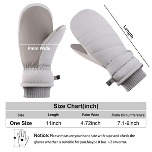 Mitaines de ski d'hiver personnalisées, imperméables, coupe-vent, mitaines de snowboard, thermiques, chaudes, en polyester, unisexes, gants de sport, pour l'extérieur, par temps froid - Product Image 6