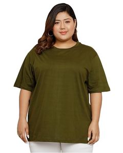 T-shirt en coton surdimensionné vert avec imprimé graphique de fille de dessin animé mignon pour femmes et filles, style streetwear tendance, coupe ample, décontracté, été - Product Image 5