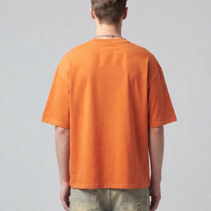 Camiseta de Hombre de Corte Cuadrado, Tejido Grueso y Resistente, Estilo Casual Urbano, Algodón Premium, Ajuste Amplio - Product Image 2