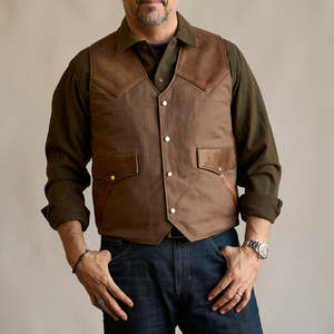 เสื้อกั๊กหนังผู้ชายวัสดุทนทาน รุ่นใหม่ สวมใส่สบาย - Product Image 2