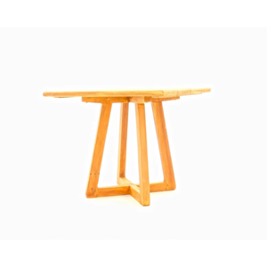 Table de repas rectangulaire solide pour extérieur avec base croisée - Écologique, durable, design moderne, résistante à l'eau pour appartement, café, terrasse - Product Image 3