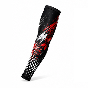 Mangas de compresión deportivas para hombre, personalizadas, transpirables, elásticas, de soporte y protección para fitness, running, ciclismo y entrenamiento. - Product Image 1