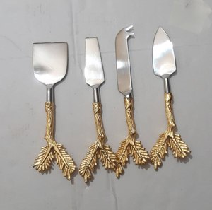 Christmas Gifts 18/<b>8</b> Stainless Steel Rattan Woven Handle American Style 4-Piece Flatware <b>Set</b> Mirror Polish Durable Eco-Friendly - Product Image 2