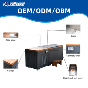 Thương mại Ice Bath được xây dựng trong máy làm lạnh sang trọng lạnh Plunge bồn tắm - Product Image 6