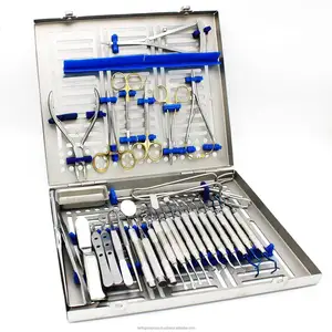 Best Seller Kit instrumen olah gigi, implan gigi bedah ortodontik 33 PCS kaset pola hu friedy