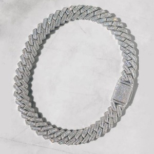 Premium Quality Hip Hop 10mm Cuban Link <b>Chain</b> VVS Moissanite 925 Silver Diamond Style <b>Iced</b> <b>Out</b> Jewelry for Unisex - Product Image 4