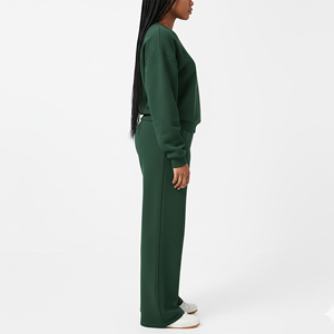 Wholesale Summer Women Tracksuit Custom Embroidery <b>Lace</b> Logo Vintage High Street Eco-Friendly Acid Wash 100% Cotton Breathable - Product Image 3