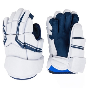 Gants de hockey sur glace en daim pour adultes, fermeture auto-agrippante, rembourrage protecteur durable, design uni, franges brodées, 260g - Product Image 4
