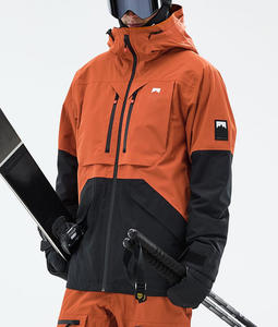 Chaqueta de Snowboard Personalizada 2026 en Color Naranja y Negro, Impermeable, Térmica y Resistente al Viento, Ropa de Esquí con Paneles Personalizados, Fabricación OEM ODM - Product Image 4
