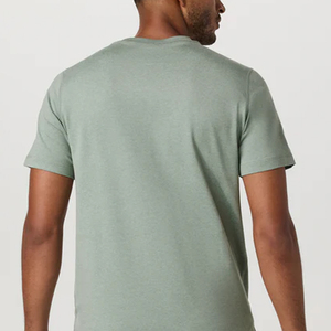 T-shirt Homme Coupe Décontractée Collection Été Manches Courtes Couleur Unie et Logo Personnalisable 2026 - Product Image 6