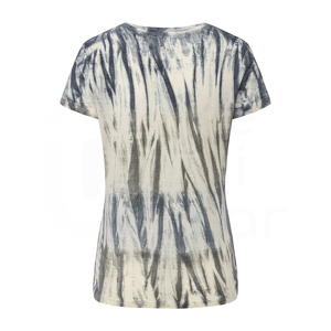 Camiseta de manga corta con cuello redondo y estampado tie-dye para hombre, informal, de punto, corte regular. - Product Image 2