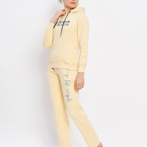 Meilleures ventes : Survêtements pour femmes personnalisables, respirants, en 2 pièces, 100 % coton, unis, pour le sport, l'entraînement et le jogging - Product Image 3