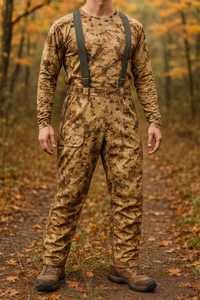 Vêtements de chasse tactiques imperméables avec salopette isolée et veste camouflage pour la pêche, le camping et la randonnée - Product Image 6