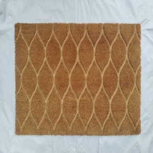 Tapete de Entrada de Fibra de Coco con Respaldo de PVC, Hecho en India, Duradero, Ecológico, Antideslizante, Apto para Mascotas, Uso en Interiores y Exteriores, Precio Bajo - Product Image 1