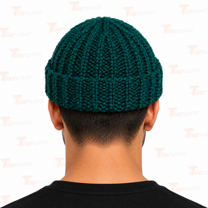 <b>Mens</b> Beanie <b>Hats</b> Black Beanie Premium Black Knit Fabric <b>Winter</b> Cap Clean Comfortable Stretch Fit for Streetwear Outdoor - Product Image 4