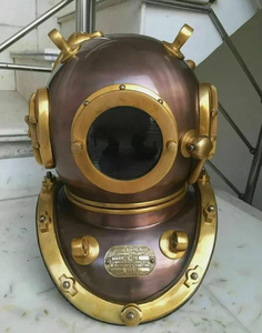 Casco de Buceo Scuba de 18'' para Buceadores, Modelo US Navy Mark V, Casco de Buceo Marino para Aguas Profundas - Product Image 1