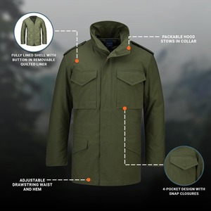 Veste d'extérieur moderne et fonctionnelle à col montant, design structuré, style décontracté pour le quotidien - Product Image 5