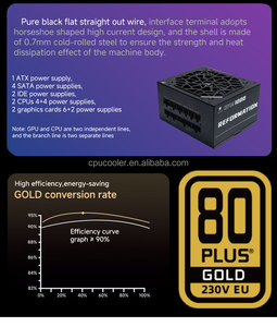 Fuente de alimentación modular completa Jungle Leopard GPW1300 Gold Card Series 8oplus - Product Image 4