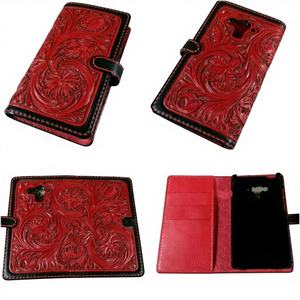 Haut Standard femmes en cuir de buffle véritable sac à main fermeture éclair fermé support pour téléphone portable à la mode broderie Animal quotidien - Product Image 2