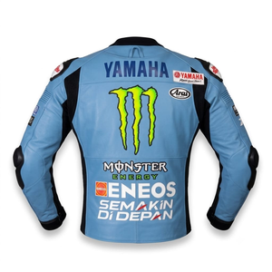 Veste de course Maverick Vinales Ramaha personnalisée en cuir de kangourou MotoCP homologuée CE, veste professionnelle pour homme/Chaqueta - Product Image 2