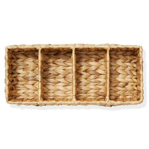 2 Water Hyacinth Storage Baskets Woven Storage <b>Bins</b> water hyacinth - Product Image 3