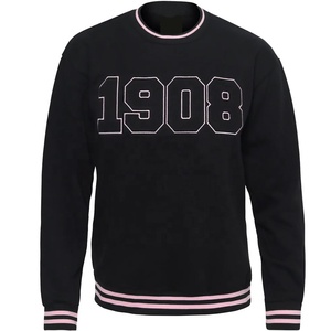 Sorority Women's Delta 1913 Embroidered Crew Neck Sweatshirt Women's Long Sleeve Knitted Cotton Autumn Wear - Product Image 4