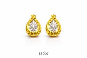 พรีเมี่ยม MOLL JEWELLERS ต่างหูโลหะผสมสังกะสีชุบทองประดับปะการัง หนา 0.3 มม. เครื่องประดับสำหรับงานแต่งงานของผู้หญิงทันสมัยที่ได้รับการรับรอง - Product Image 3