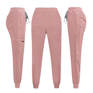 Tenues d'uniformes médicaux unisexes pour cliniques vétérinaires et hôpitaux : Ensembles de blouses et pantalons de travail à col en V et manches courtes pour infirmières - Product Image 4