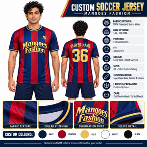 Maillots de football personnalisés en gros, uniformes de football 100% polyester, séchage rapide, antibactériens, manches courtes, unisexe, avec numéro - Product Image 6