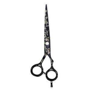 Ciseaux de barbier professionnels à lame affûtée, design feuilles, en plastique, haute qualité, performance optimale, pour coiffure, vente en gros - Product Image 6