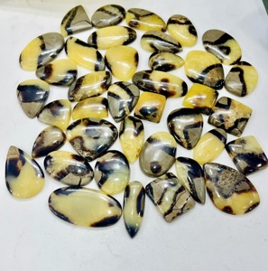 Grade AAA de cabochon de pierres précieuses septariennes jaunes en gros pierre en vrac pour la fabrication de bijoux - Product Image 2