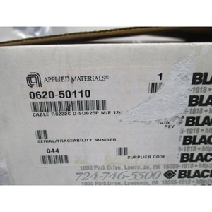 Cable AMAT 0620-50110 RS-232C D-SUB25P M/F 20M - Equipo y Piezas de Semiconductores de Confianza de Marca Global - Product Image 1