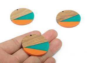Hot Sale Original Wood Pendants Resin Epoxy <b>Sticker</b> DIY & Different Styles for Choice More Colors for Choice - Product Image 3