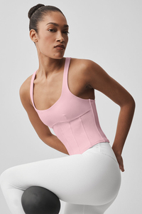 Top corto sin mangas para mujer, cuello redondo, color sólido, informal, de verano, ajustado - Product Image 3