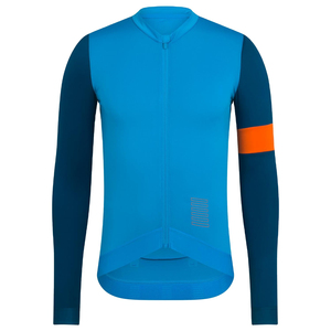Customized <b>Men's</b> <b>Long</b> <b>Sleeve</b> <b>Cycling</b> <b>Jersey</b> Black White Full Zip Breathable Quick Dry 100% Polyester 180g Road Bike Fit - Product Image 4