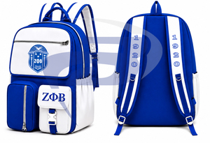 Zeta Phi Beta ZPB Sorority <b>Backpack</b> Laptop Bag Stylish School & Travel <b>BackPack</b> - Product Image 3