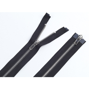 Wholesale 5# 25 Cm-60 cm Metal <b>Zipper</b> With Double Sliders and Auto Lock Apparel <b>Zippers</b> for Bags Clothing Tent - Product Image 5
