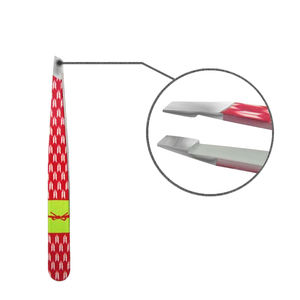 5 Pinzas para Cejas de Acero Inoxidable con Recubrimiento en Polvo Multicolor, Inclinadas, Marca Privada OEM con Bolsa - Product Image 6