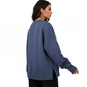 Sweat-shirts décontractés pour femmes avec nouveau logo personnalisé, collection automne-hiver, coupe ample et respirante, et chemises classiques en promotion - Product Image 3