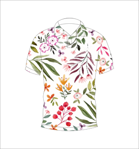 Camisa polo con estampado de jardín botánico para hombre, camiseta ligera y transpirable de manga corta informal con cuello y botones para verano - Product Image 1