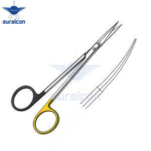 Ciseaux chirurgicaux Peck-Joseph 14 cm / 5-1/2 pouces, lame incurvée aiguisée, dentelée, Super Cut TC, acier inoxydable de qualité supérieure - Product Image 5