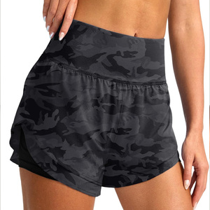 Vêtements de sport pour femmes 2 en 1 avec shorts intégrés, personnalisation de la marque, vêtements de sport athlétiques pour l'entraînement, la course et les séances d'exercice - Product Image 2