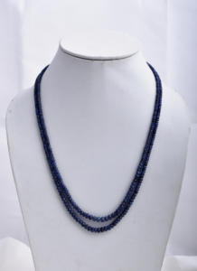 Perles facettées de saphir bleu naturel pour la création de bijoux fins, collier en pierres précieuses - Product Image 5