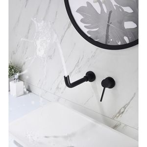 Rubinetto Monocomando a Parete per Lavabo Bagno con Scarico a Scomparsa Senza Troppopieno - Product Image 6