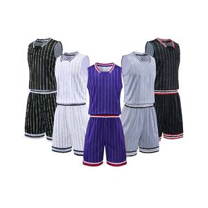 Fabricant OEM d'uniformes de basketball personnalisés, ensemble maillot et short de haute qualité, tissu respirant, col en V, fermeture à cordon. - Product Image 1