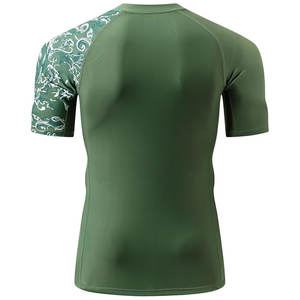 Camiseta de Compresión de Manga Corta, Transpirable, de Secado Rápido, Ligera, de Tela Elástica, para Entrenamiento Intensivo y Rutinas de Fitness - Product Image 4