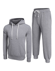 Men's Sweat suits 2 Piece Fleece Warm Pullover Hoodie Sweatshirt and Sweatpants Activewear Set Tracksuits - Product Image 5