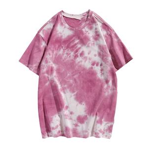 T-shirts tie-dye pour homme 100% coton, quatre couleurs, col rond, coupe classique, jersey, tissu à séchage rapide - Product Image 3